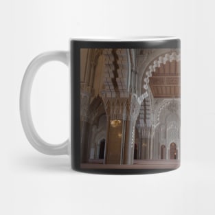 Hassan II Mosque interior in Casablanca, Morocco Mug